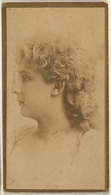 Portrait of actress in profile, from the Actresses series (N668)