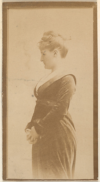Actress standing in profile, from the Actresses series (N668)
