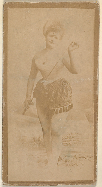 Actress holding riding crop, from the Actresses series (N668)