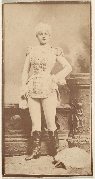 Actress wearing military-inspired costume, from the Actresses series (N668)