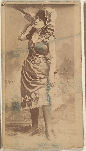 Actress holding large fan, from the Actresses series (N668)