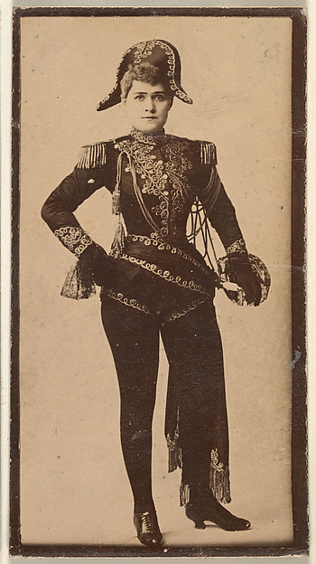 Actress wearing military-inspired costume, from the Actresses series (N668)