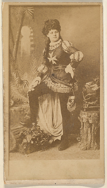 Actress wearing military-inspired costume, from the Actresses series (N668)