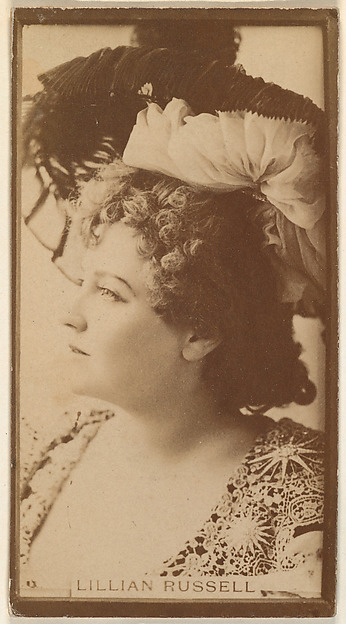 Lillian Russell, from the Actresses series (N668) by an unrecorded maker, The Metropolitan Museum of Art