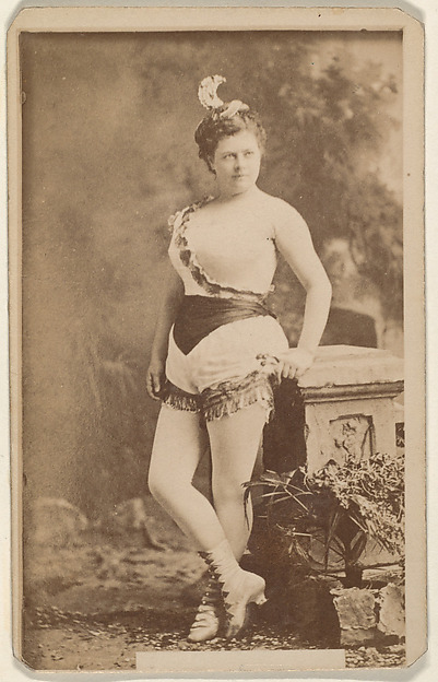 Actress leaning against ballustrade, from the Actresses series (N668)