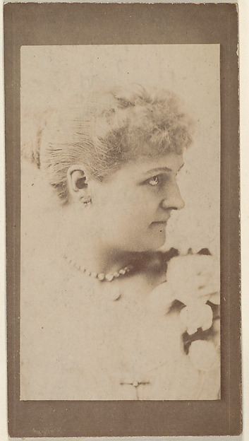 Portrait of actress in profile, from the Actresses series (N668)