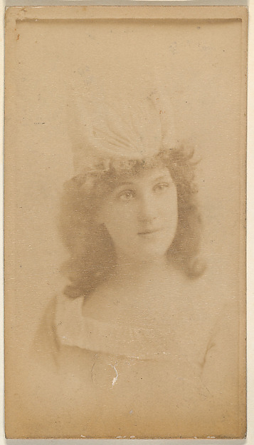 Actress wearing double-pointed cap, from the Actresses series (N668)