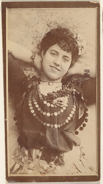 Actress on back, viewed from above, from the Actresses series (N668)
