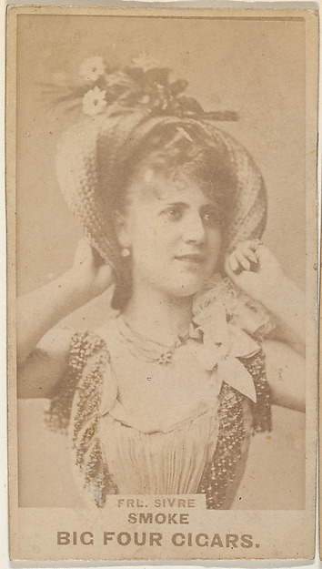 Fraulein Sivre, from the Actresses series (N669) promoting Big Four Cigars