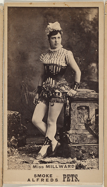Miss Millward, from the Actresses series (N671), promoting Alfreds Pets Tobacco