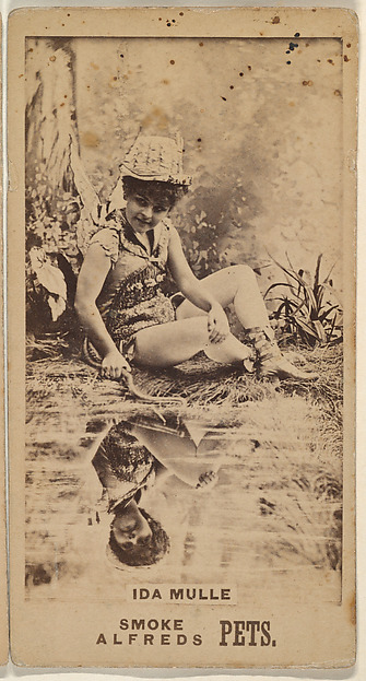Ida Mulle, from the Actresses series (N671), promoting Alfreds Pets Tobacco