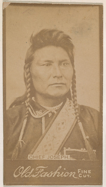 Chief Joseph, from the Indian Chiefs series (N681) promoting Old Fashion Fine Cut Tobacco