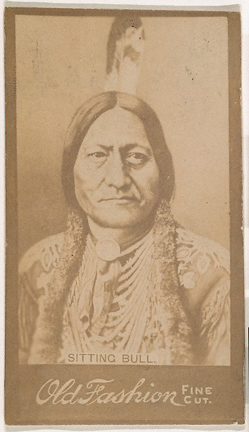 Sitting Bull, from the Indian Chiefs series (N681) promoting Old Fashion Fine Cut Tobacco