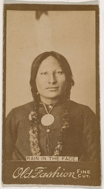 Rain in the Face, from the Indian Chiefs series (N681) promoting Old Fashion Fine Cut Tobacco