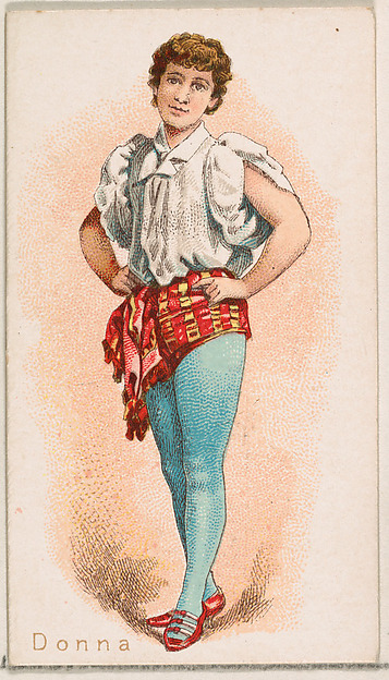 Donna, from the Ballet Queens series (N182) issued by Wm. S. Kimball & Co.