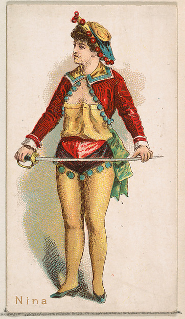 Nina, from the Ballet Queens series (N182) issued by Wm. S. Kimball & Co.