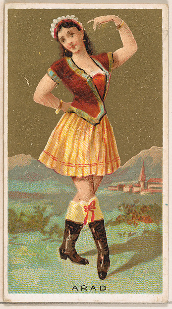 Arad, from the Dancing Girls of the World series (N185) issued by Wm. S. Kimball & Co.