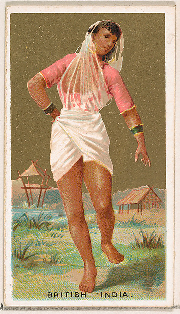 British India, from the Dancing Girls of the World series (N185) issued by Wm. S. Kimball & Co.