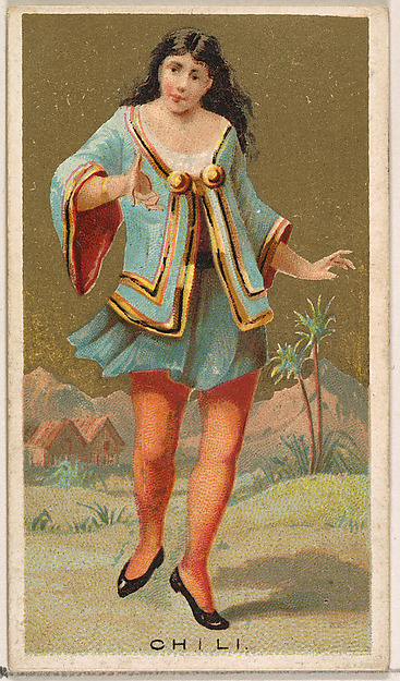 Chili, from the Dancing Girls of the World series (N185) issued by Wm. S. Kimball & Co.