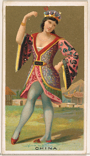 China, from the Dancing Girls of the World series (N185) issued by Wm. S. Kimball & Co.