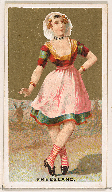 Freesland, from the Dancing Girls of the World series (N185) issued by Wm. S. Kimball & Co.