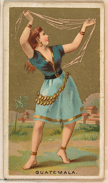 Guatemala, from the Dancing Girls of the World series (N185) issued by Wm. S. Kimball & Co.