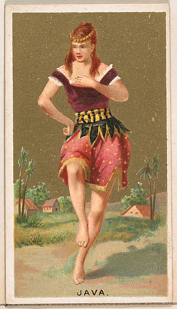 Java, from the Dancing Girls of the World series (N185) issued by Wm. S. Kimball & Co.