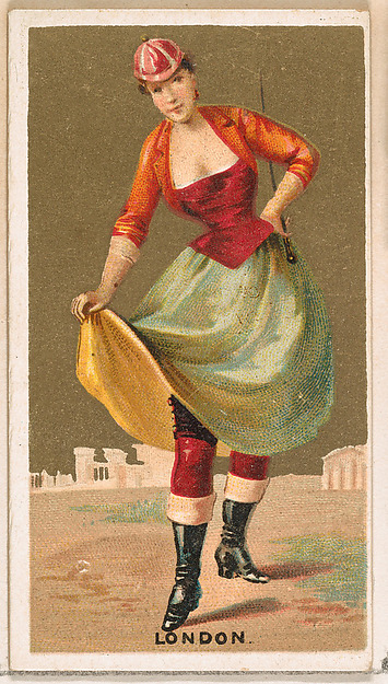 London, from the Dancing Girls of the World series (N185) issued by Wm. S. Kimball & Co.