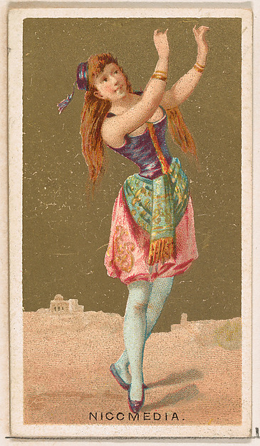Nicomedia, from the Dancing Girls of the World series (N185) issued by Wm. S. Kimball & Co.