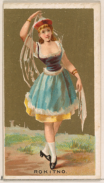 Rokitno, from the Dancing Girls of the World series (N185) issued by Wm. S. Kimball & Co.