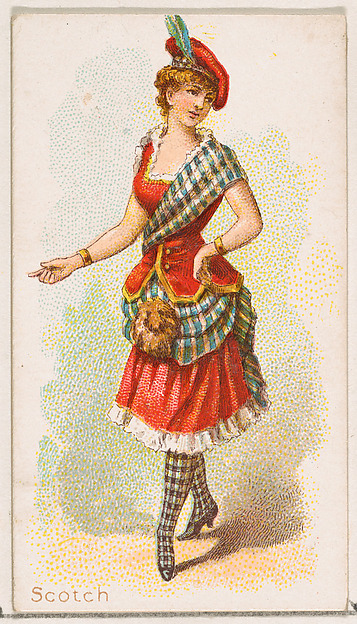 Scotch Dancer, from the Dancing Women series (N186) issued by Wm. S. Kimball & Co.
