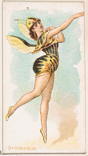Grotesque Dancer, from the Dancing Women series (N186) issued by Wm. S. Kimball & Co.