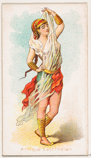 Antique East Indian Dancer, from the Dancing Women series (N186) issued by Wm. S. Kimball & Co.
