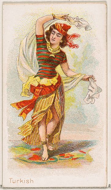 Turkish Dancer, from the Dancing Women series (N186) issued by Wm. S. Kimball & Co.