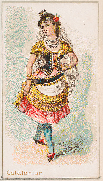 Catalonian Dancer, from the Dancing Women series (N186) issued by Wm. S. Kimball & Co.