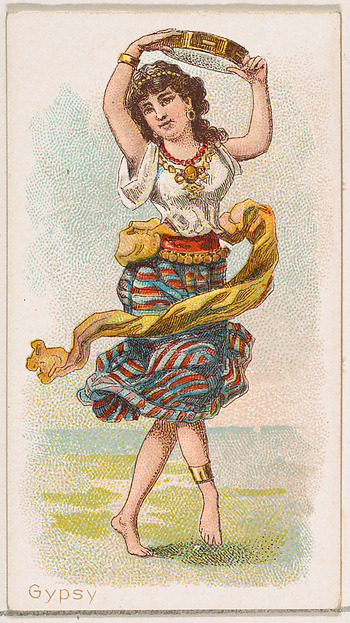 Gypsy Dancer, from the Dancing Women series (N186) issued by Wm. S. Kimball & Co.