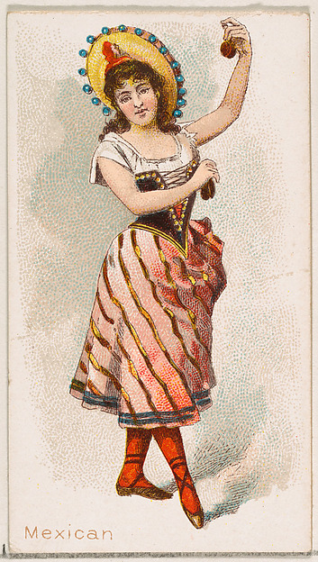Mexican Dancer, from the Dancing Women series (N186) issued by Wm. S. Kimball & Co.