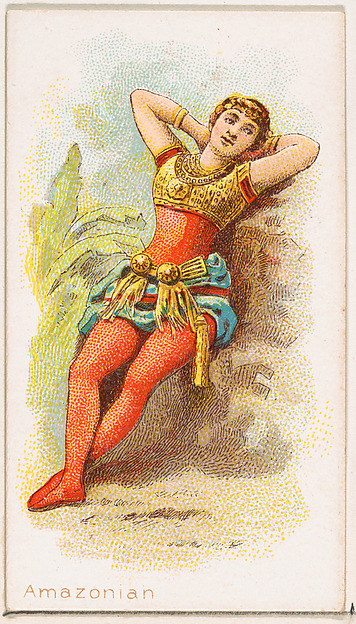 Amazonian Dancer, from the Dancing Women series (N186) issued by Wm. S. Kimball & Co.
