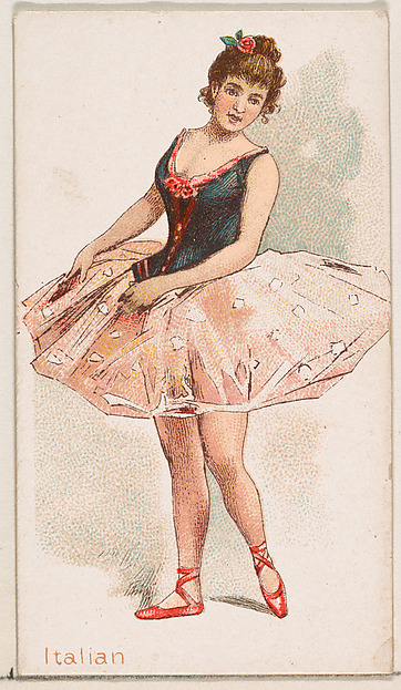 Italian Dancer, from the Dancing Women series (N186) issued by Wm. S. Kimball & Co.