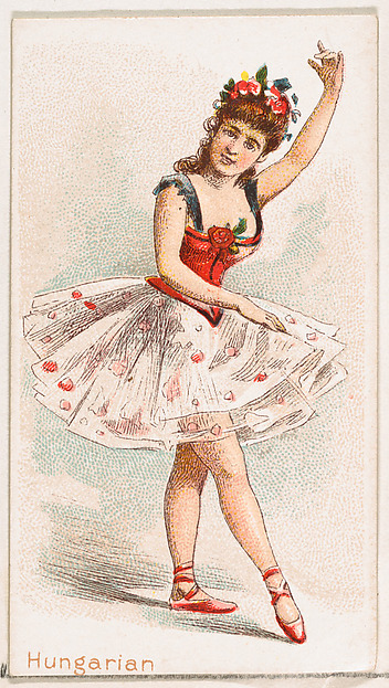 Hungarian Dancer, from the Dancing Women series (N186) issued by Wm. S. Kimball & Co.