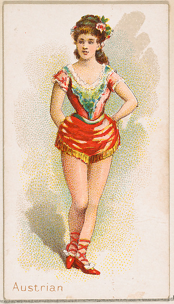Austrian Dancer, from the Dancing Women series (N186) issued by Wm. S. Kimball & Co.