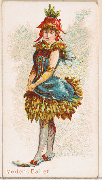 Modern Ballet Dancer, from the Dancing Women series (N186) issued by Wm. S. Kimball & Co.