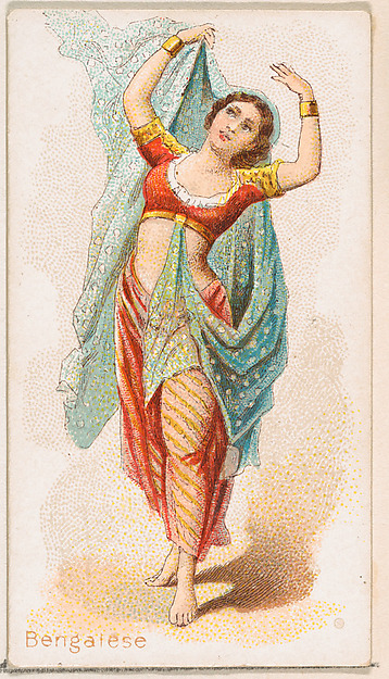 Bengalese Dancer, from the Dancing Women series (N186) issued by Wm. S. Kimball & Co.