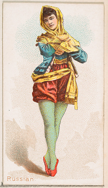 Russian Dancer, from the Dancing Women series (N186) issued by Wm. S. Kimball & Co.