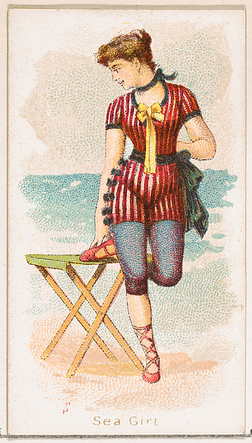 Sea Girt, from the Fancy Bathers series (N187) issued by Wm. S. Kimball & Co.