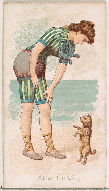 Atlantic City, from the Fancy Bathers series (N187) issued by Wm. S. Kimball & Co. by William S. Kimball & Company, The Metropolitan Museum of Art
