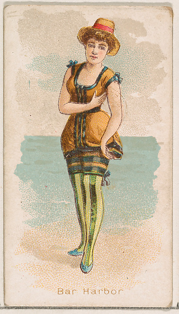 Bar Harbor, from the Fancy Bathers series (N187) issued by Wm. S. Kimball & Co.