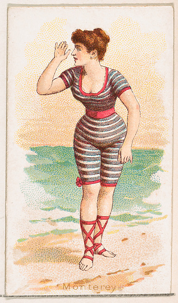 Monterey, from the Fancy Bathers series (N187) issued by Wm. S. Kimball & Co.