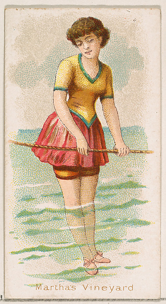 Martha's Vineyard, from the Fancy Bathers series (N187) issued by Wm. S. Kimball & Co.