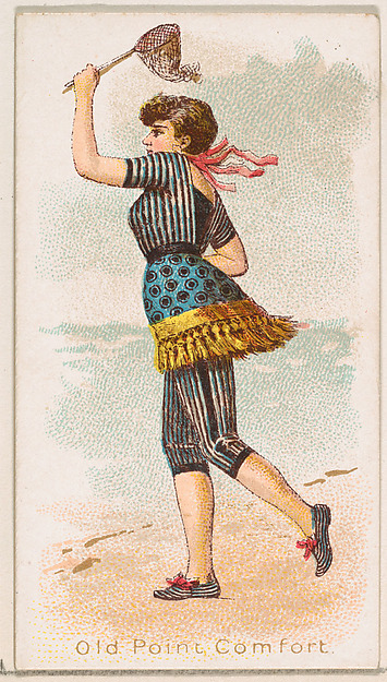 Old Point Comfort, from the Fancy Bathers series (N187) issued by Wm. S. Kimball & Co.